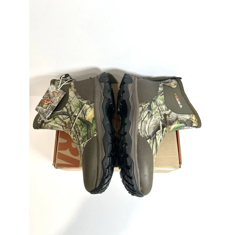 HISEA Men’s 11 Camo Neoprene Waterproof Ankle Rain&Snow  Fishing Hunting Boots